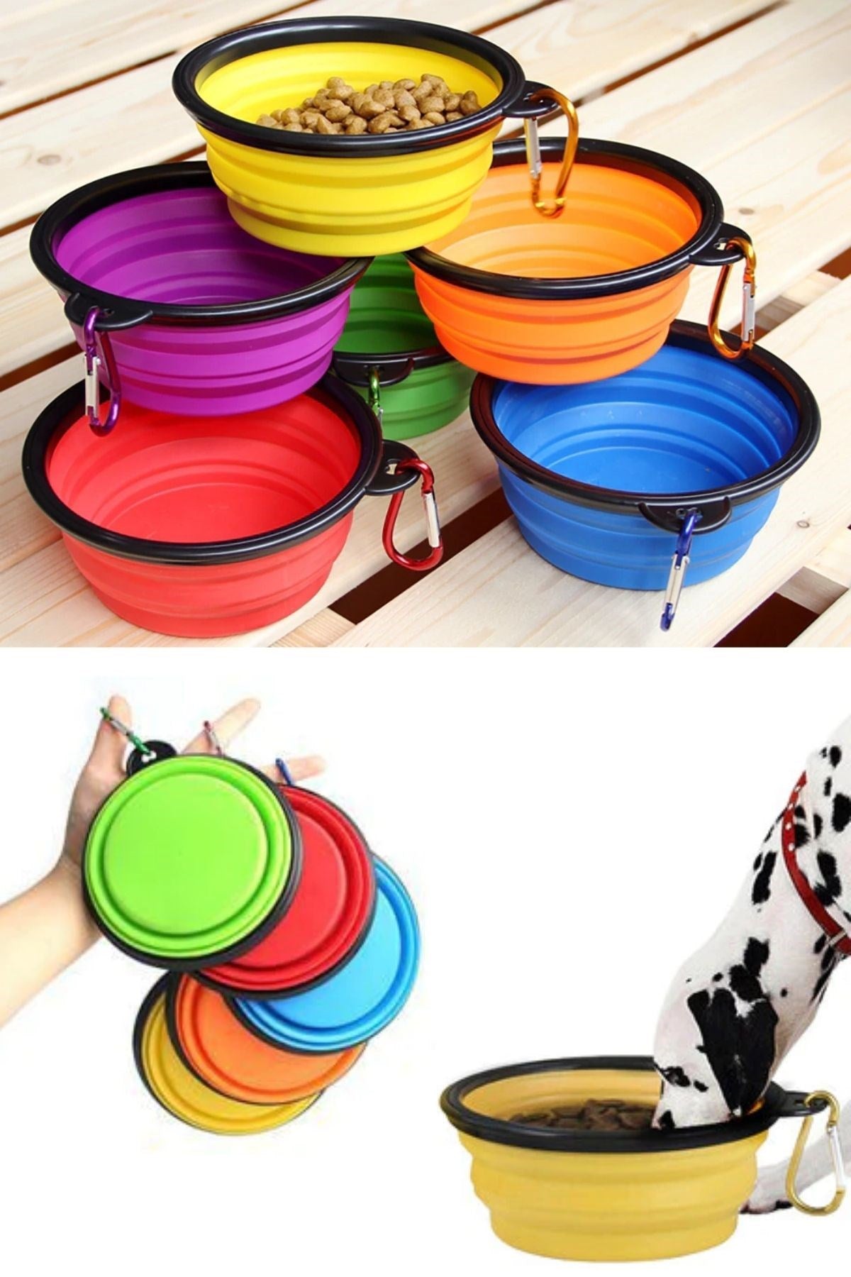 ANKAVERSE® Katlanabilir Pet Mama Kabı & Oyuncak