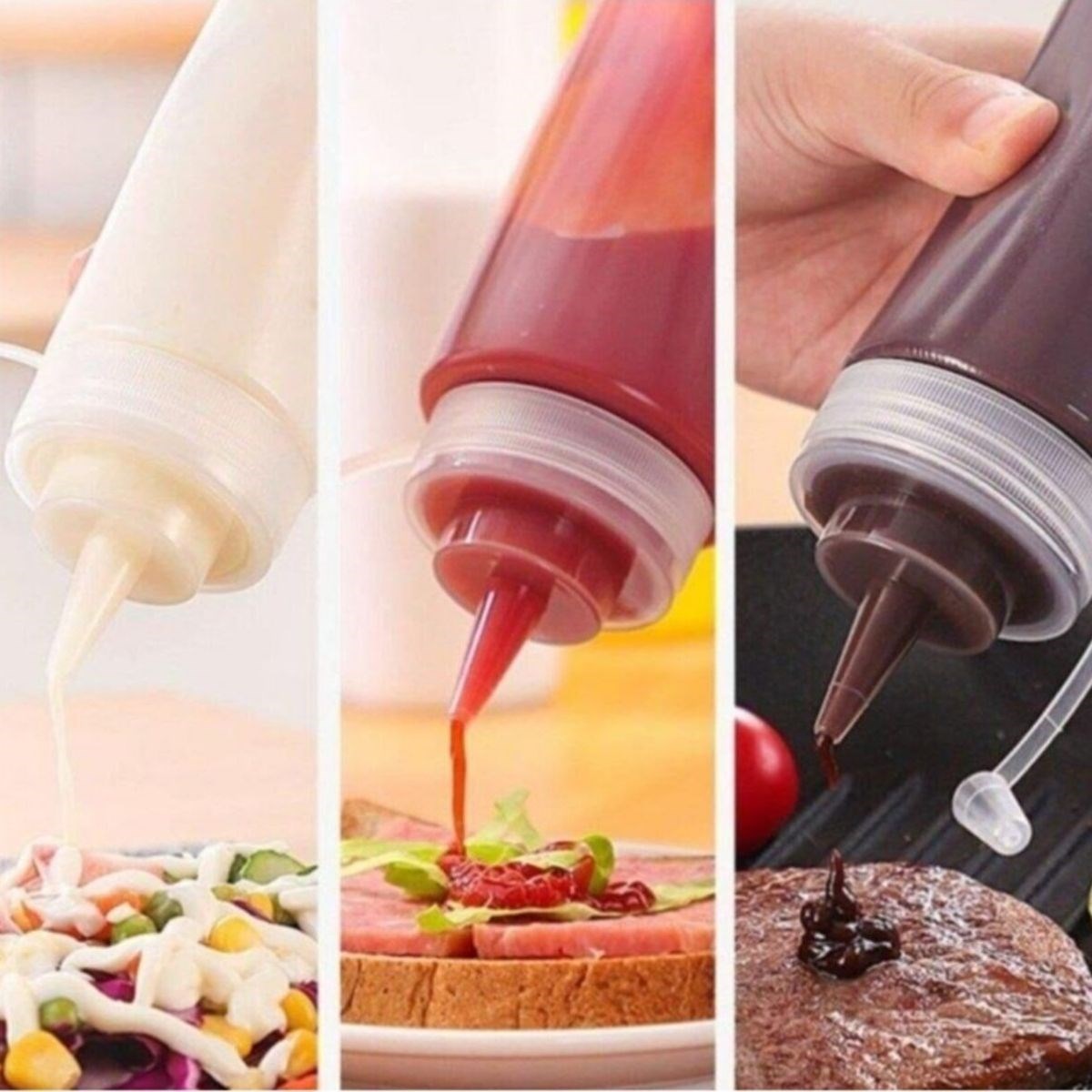 ANKAVERSE® Şeffaf Sızdırmaz Yağ ve Sos Şişesi 400 ml