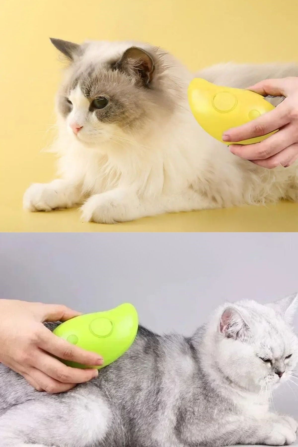 ANKAVERSE® Buharlı Silikon Pet Tüy Bakım Fırçası