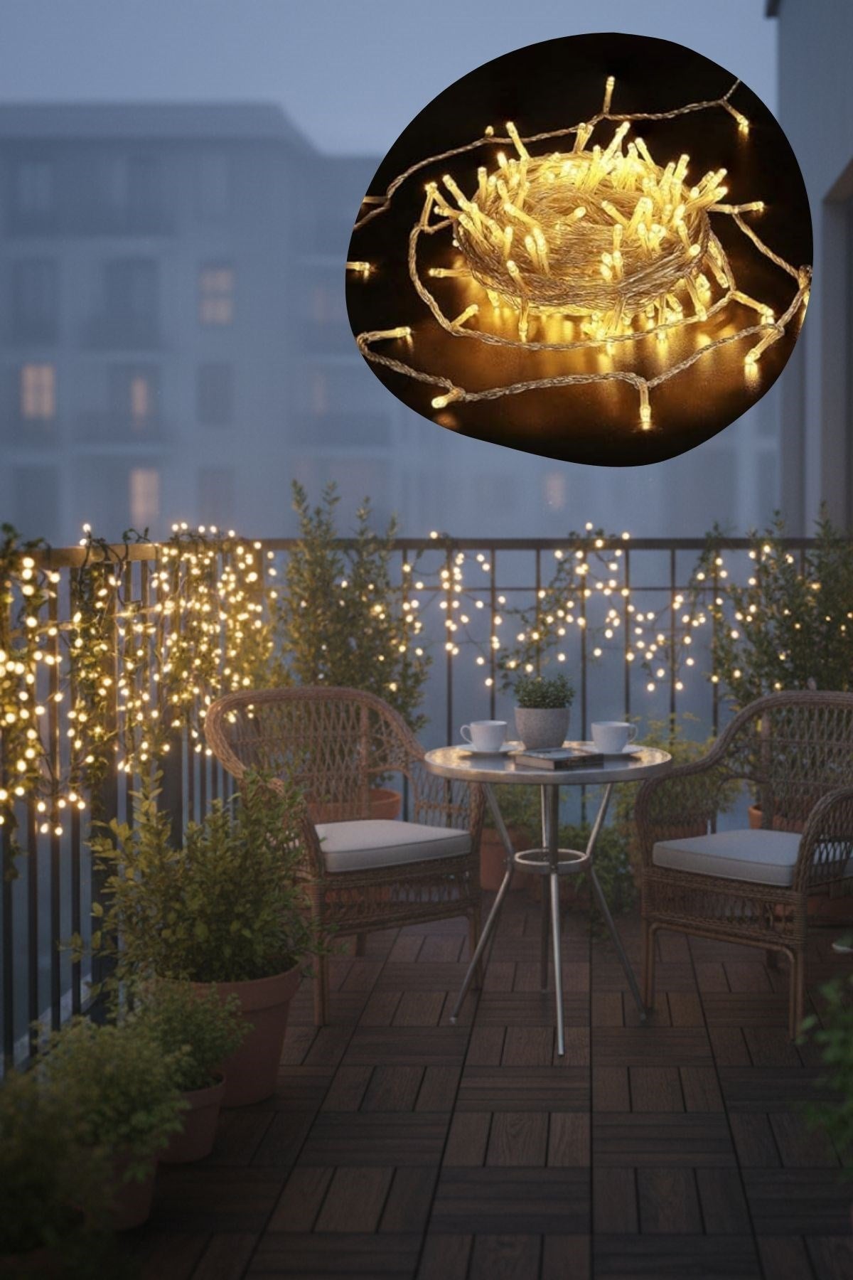 ANKAVERSE® Günışığı Renk 5 Farklı Işık Modlu 10 Metre Eklemeli Dekor Boncuk Model Dekoratif Led