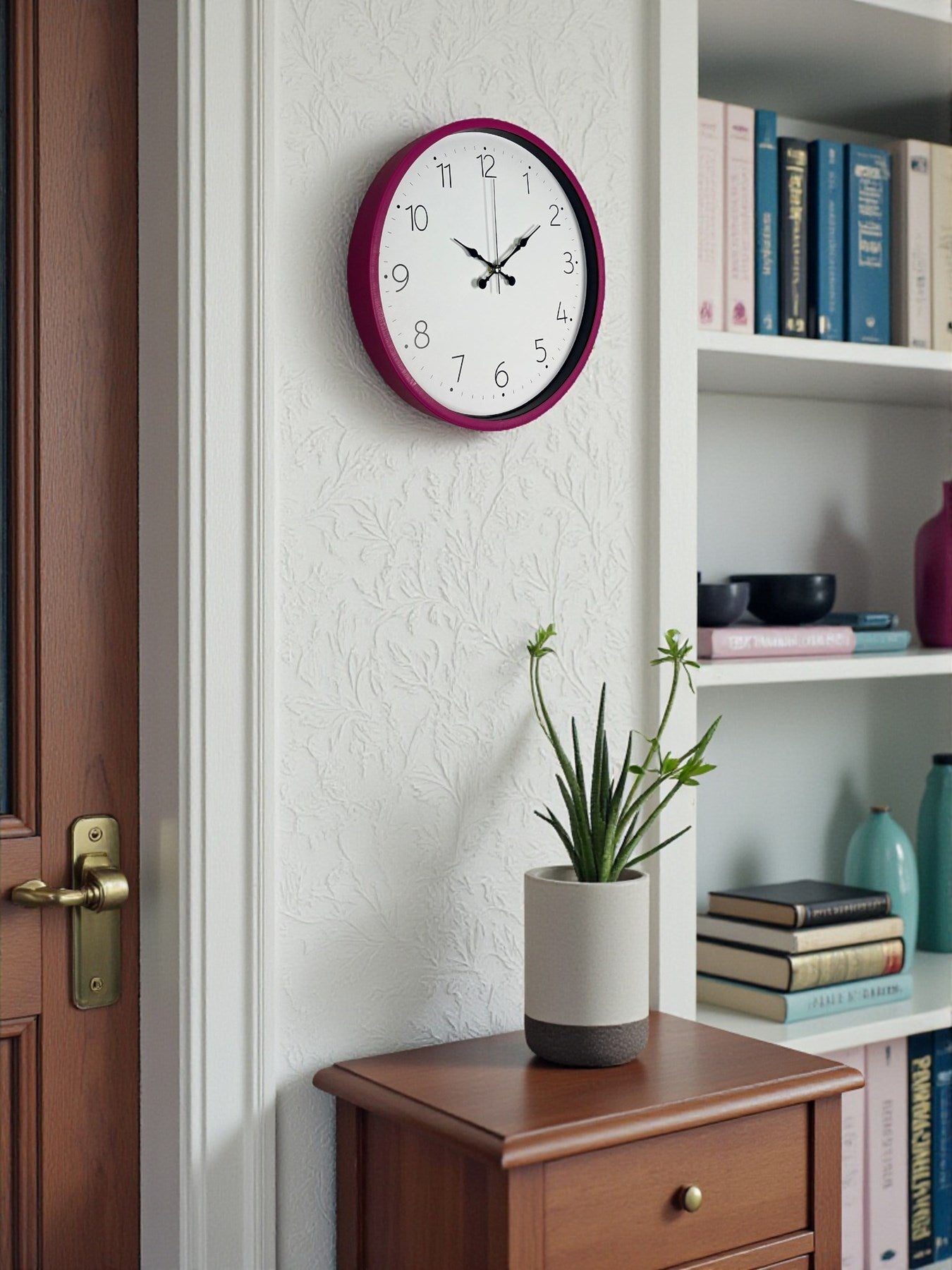 36 Cm Pembe Standart Duvar Saati