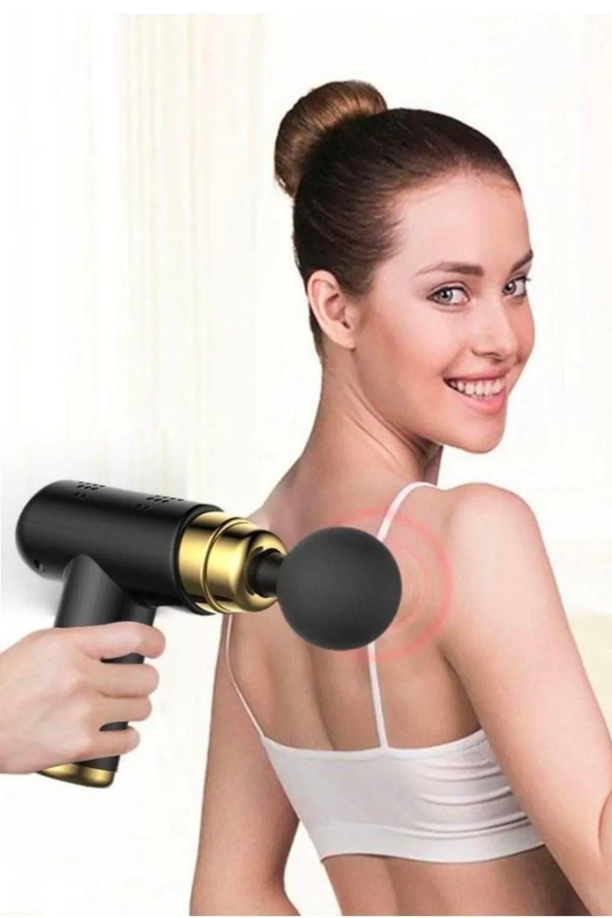 ANKAVERSE® Taşınabilir 4 Başlıklı Masaj Tabancası