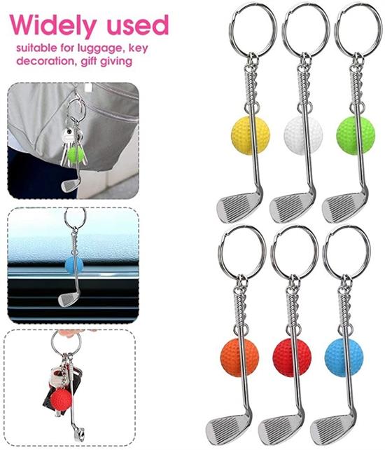 Gerçekçi Golf Tasarımlı Şık Anahtarlık Kolye Çanta Süsü Golf Keychain (5286)