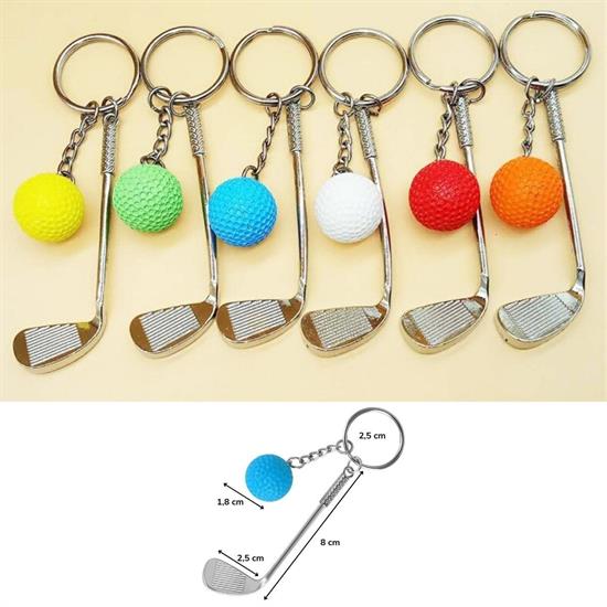 Gerçekçi Golf Tasarımlı Şık Anahtarlık Kolye Çanta Süsü Golf Keychain (5286)