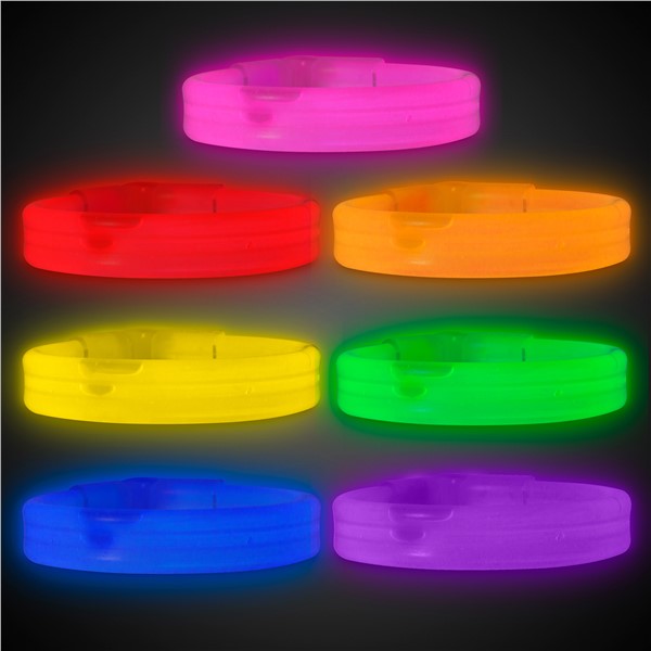 Glow Partisi Glow Ekstra Kalın Fosforlu Bileklik  6 Renk 6 Adet (5286)