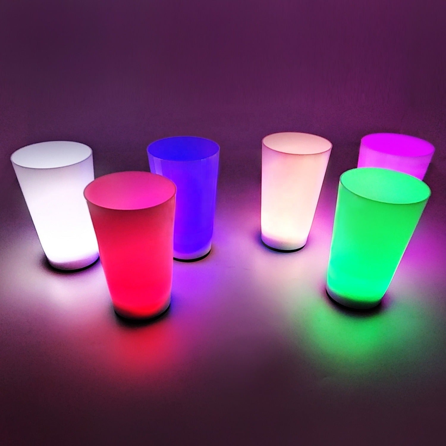 Glow Partisi Bardakları 6 Renk 6 Adet 1.5 oz 4.5 x 6.5 cm (5286)