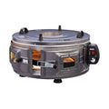 GROSS YUVARLAK DAVUL FIRIN STANDART AYARLANABİLİR TERMOSTAT = 50°C-320°C 1300W - 53CM ALÜMİNYUM TEPSİ ÖN - ÜST GÖZETLEME CAMI (5286)