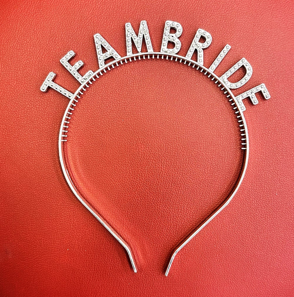 Gümüş Renk Team Bride Taç Plastik – Gelin ve Nedime Tacı (5286)
