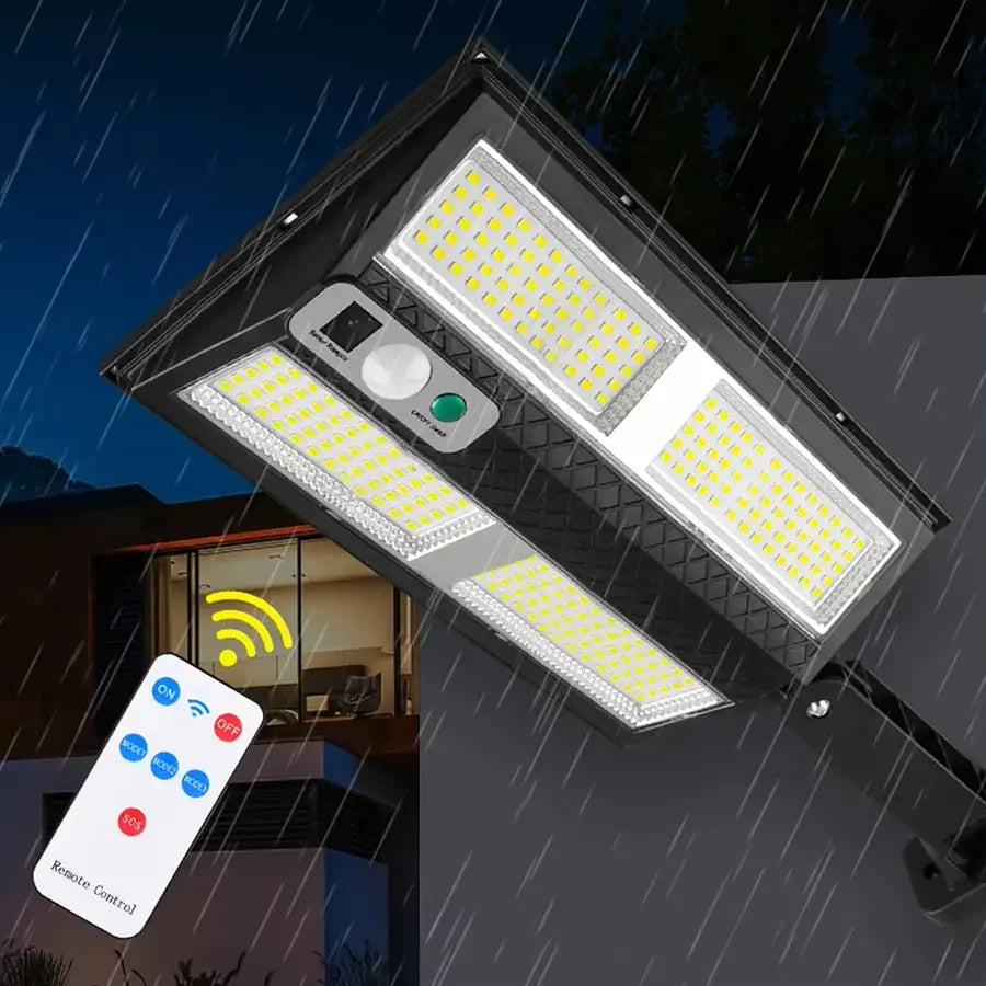 Hareket Sensörlü IP65 Güneş Enerjili LED Spot Kumandalı (5286)