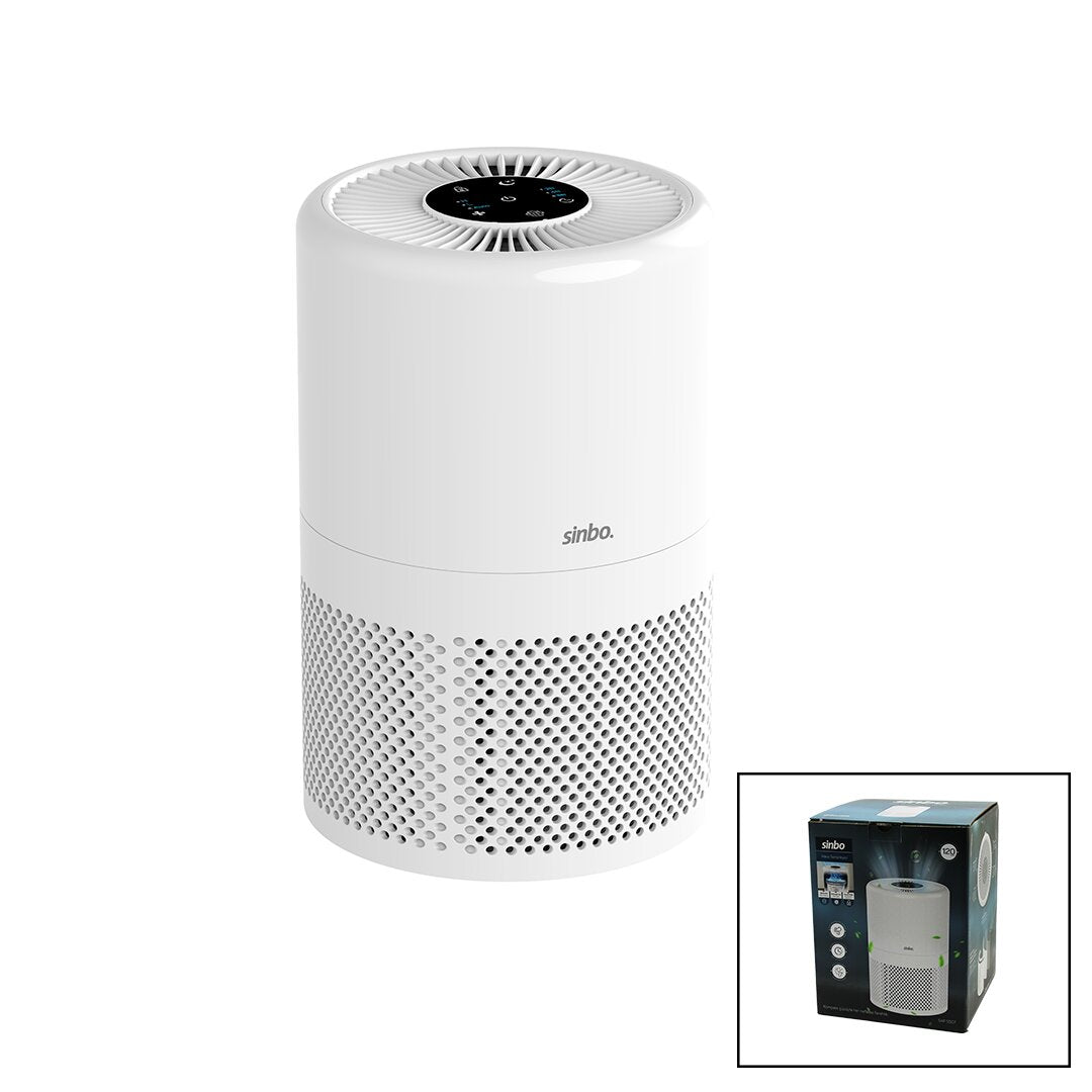 HAVA TEMİZLEME CİHAZI OTOMATİK FAN 3 KADEME FİLTRELEME LED AYDINLATMA SESSİZ UYKU MOD SAP-5507 (5286)