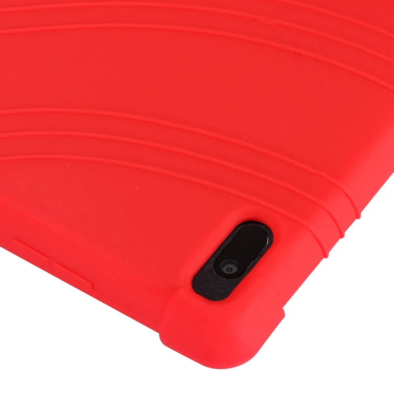 Lenovo Tab 4 10 (tb-X304X704 Standlı Silikon Kılıf-(5775) - Pembe