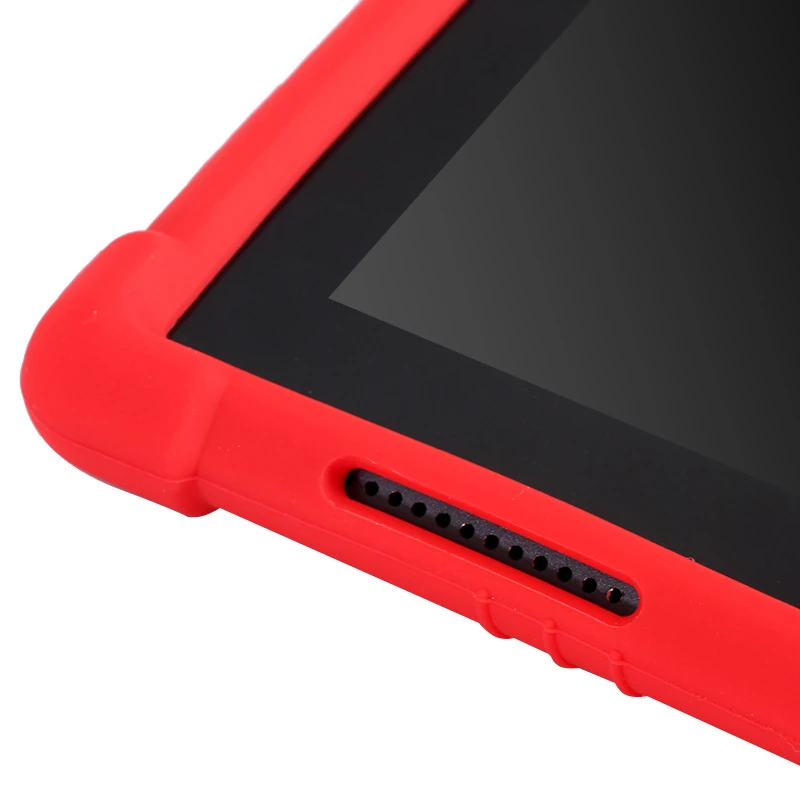 Lenovo Tab 4 10 (tb-X304X704 Standlı Silikon Kılıf-(5775) - Mavi