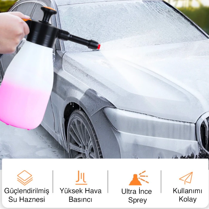Ally Yüksek Basınçlı Araç Oto Yıkama Temizleme Spreyi Köpürtücü-(5775) - Beyaz