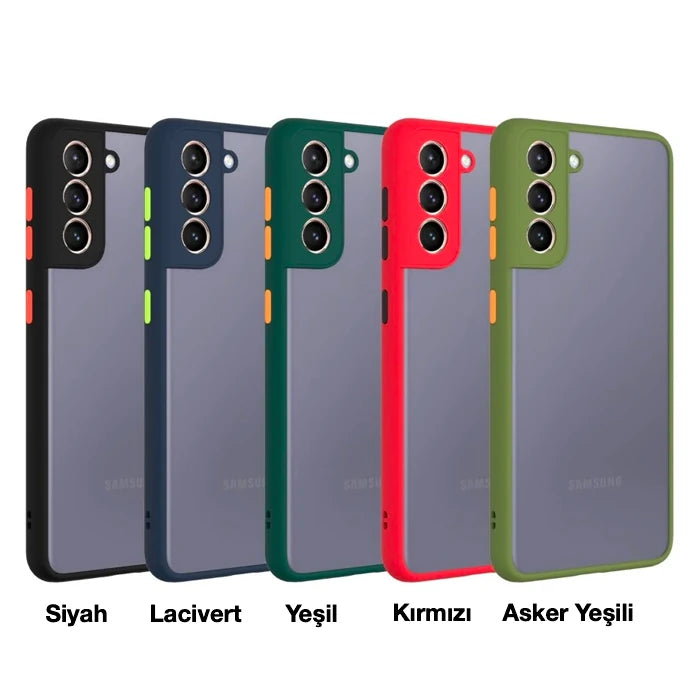 SM Galaxy S21 Plus  Plus Kamera Korumalı Premium Silikon Kılıf-(5775) - Yeşil