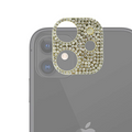 ALLY İPhone 11 Kamera Koruyucu Lens Diamond Taş İşlemeli-(5775) - Gold