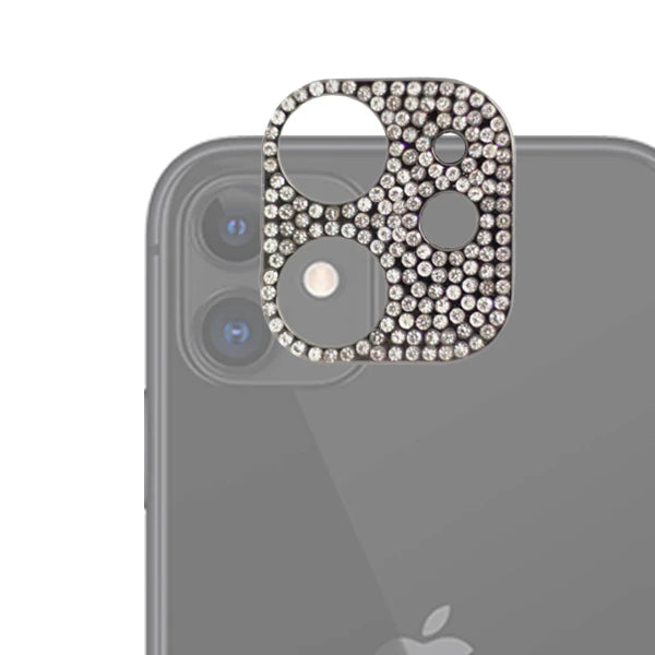 ALLY İPhone 11 Kamera Koruyucu Lens Diamond Taş İşlemeli-(5775) - Gold