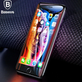 Baseus İPhone 8 Plus 7 Plus 6S-6Plus 3D 023mm Full Kırılmaz Cam Ekran Koruyucu-(5775) - Siyah