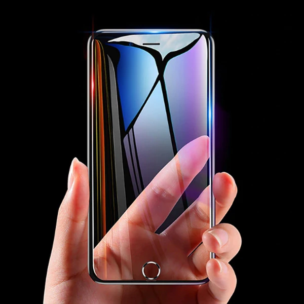 Baseus İPhone 8 Plus 7 Plus 6S-6Plus 3D 023mm Full Kırılmaz Cam Ekran Koruyucu-(5775) - Siyah