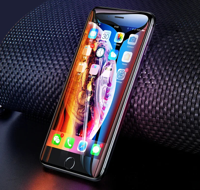 Baseus İPhone 8 Plus 7 Plus 6S-6Plus 3D 023mm Full Kırılmaz Cam Ekran Koruyucu-(5775) - Siyah