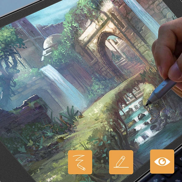ALLY iPad 10.2 Paper Like Film Darbe Emici Pet Ekran Koruyucu  (2021-2020-2019)-(5775) - Şeffaf 2