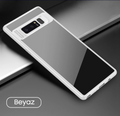 Ally Galaxy Note 8 Darbeya Dayanıklı Şeffaf Silikon Kılıf-(5775) - Kırmızı