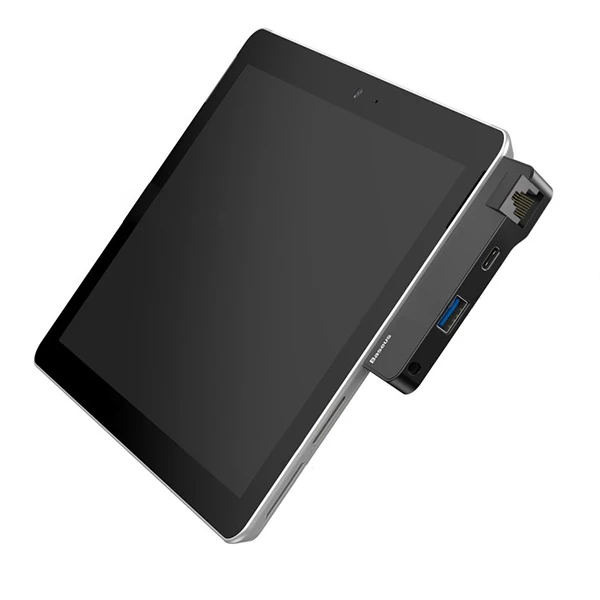Baseus Multifunctional HUB Surface Go(Type-C+Audio to RJ45+USB3.0+Type-C(data)+Audio)-(5775) - Siyah