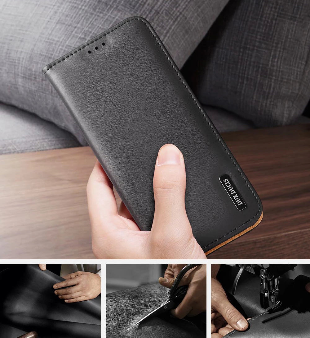 Dux Ducis SM Galaxy S23 Plus Kılıf Mıknatıslı Cüzdanlı Deri Kılıf Hivo Series-(5775) - Kahverengi
