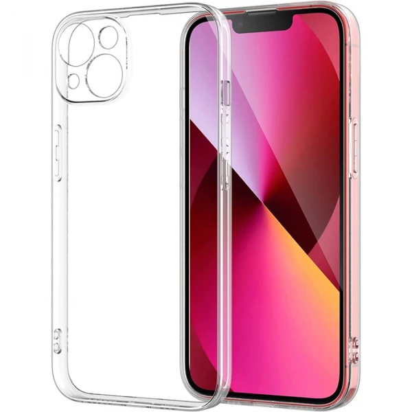 ALLY iPhone 14 6.1inç Crystal Clear Kamera Korumalı Sert PC Kılıf-(5775) - Şeffaf 2