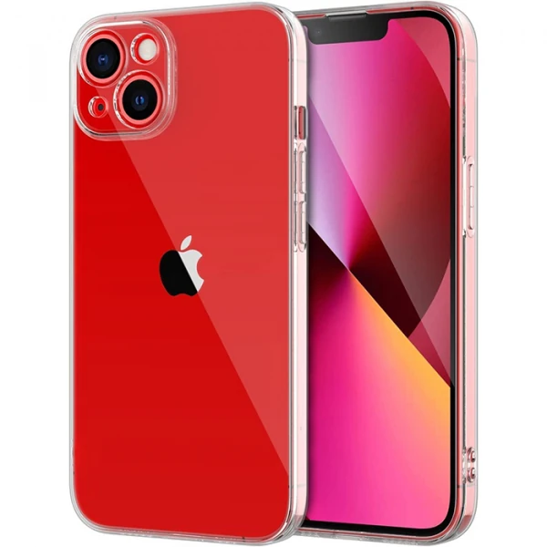 ALLY iPhone 14 6.1inç Crystal Clear Kamera Korumalı Sert PC Kılıf-(5775) - Şeffaf 2