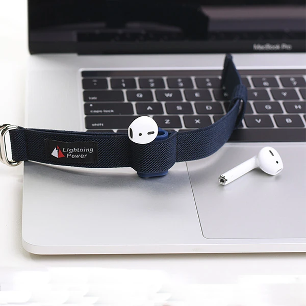 Ally Apple Airpods İçin Tutucu Nylon Kol Bandı Spor Bandı-(5775) - Beyaz