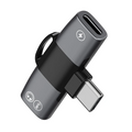 ALLY Mini 2in1 Type-c to Type-c Kulaklık + şarj Adaptöru-(5775) - Siyah