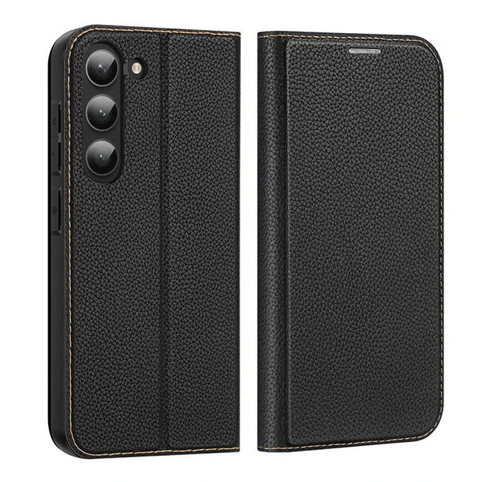 Dux Ducis SM Galaxy S23 Plus Kılıf Skin X2 Series Magnetic PU Deri Manyetik Kapaklı Kılıf-(5775) - Lacivert