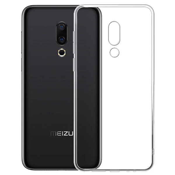 Meizu 16 Plus Kamera Korumalı Ultra Koruma Silikon Kılıf-(5775) - Şeffaf 2