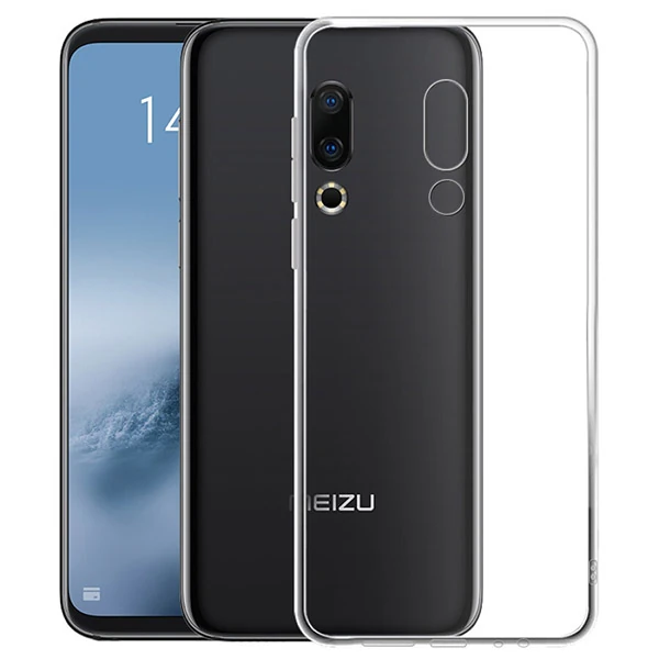Meizu 16 Plus Kamera Korumalı Ultra Koruma Silikon Kılıf-(5775) - Şeffaf 2