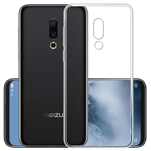 Meizu 16 Plus Kamera Korumalı Ultra Koruma Silikon Kılıf-(5775) - Şeffaf 2