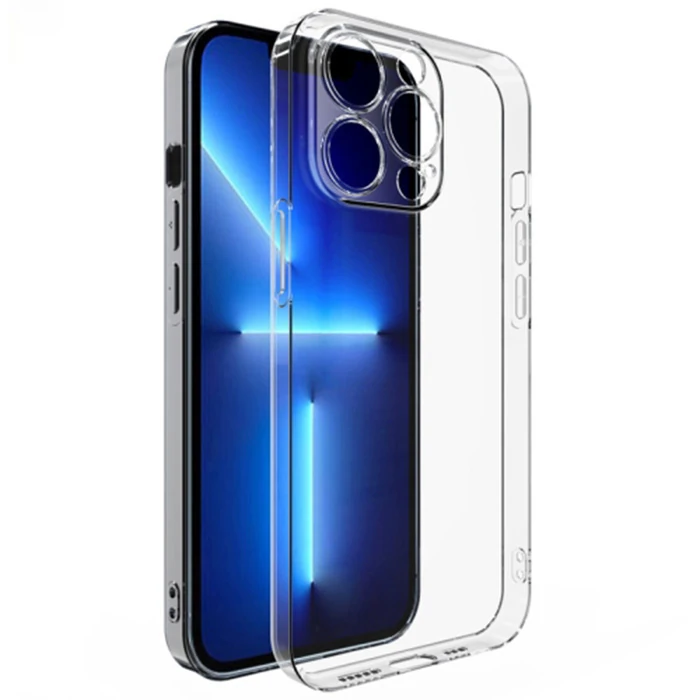 Ally iPhone 12 Pro 6.1inç Kılıf Kamera Korumalı Ultra İnce Şeffaf Silikon Kılıf-(5775) - Şeffaf 2