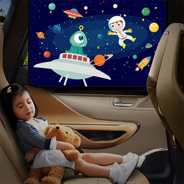 Ally Araç-Araba Manyetik Yan Cam Güneşlik -Gölgelik-(5775) - Desenli 2