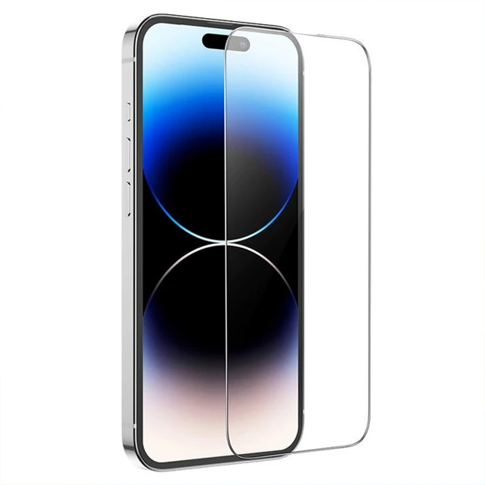 HOCO iPhone 15 Pro Max Full Screen HD Tempered Kırılmaz Cam Ekran Koruyucu-(5775) - Şeffaf 2