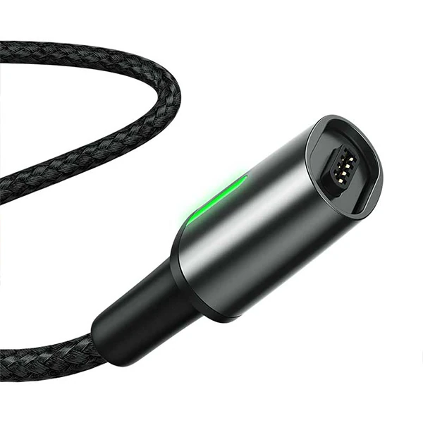 Baseus Zinc Magnetic Usb Kablo Şarj İPhone 14-13-12-11 1Metre-(5775) - Siyah