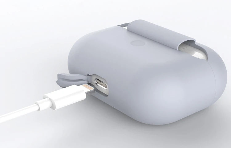 Ally Apple Airpods Pro İnce Slim Silikon Kılıf+Anahtarlık-(5775) - Bordo