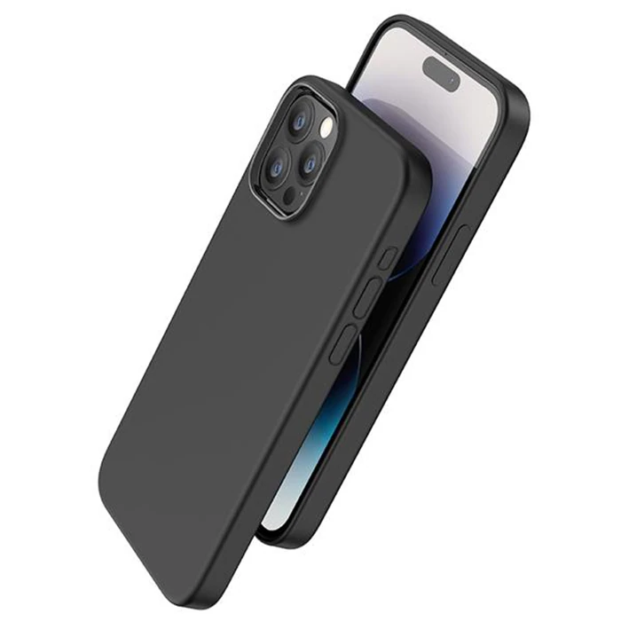 HOCO Pure Series iPhone 15 Pro Manyetik Silikon Kılıf-(5775) - Mavi
