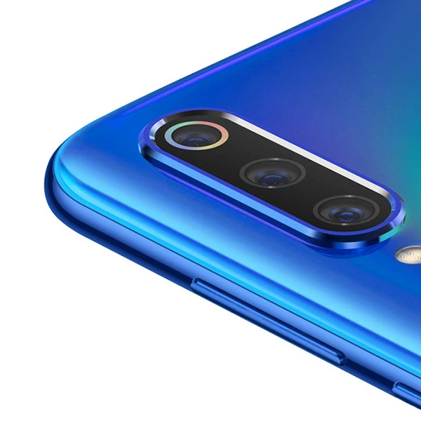 Xiaomi Mi CC9/CC9E/ Mi A3 Kamera Koruma Metal Lens+ Kırılmaz Cam Set-(5775) - Siyah
