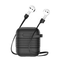 Baseus Airpods İçin Strap Kulaklık Askısı+ Silikon Kılıf-(5775) - Kırmızı