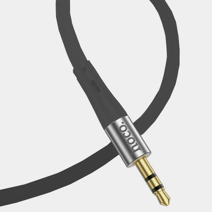 HOCO UPA22 iPhone Lightning to 3.5mm AUX Ses Aktarım Kablosu-(5775) - Siyah