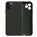 ALLY İPhone 11 Pro Max Kamera Korumalı Lansman Kılıf İçi Kadife Silikon Kılıf-(5775) - Asker Yeşili