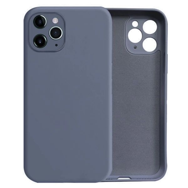 ALLY İPhone 11 Pro Max Kamera Korumalı Lansman Kılıf İçi Kadife Silikon Kılıf-(5775) - Asker Yeşili