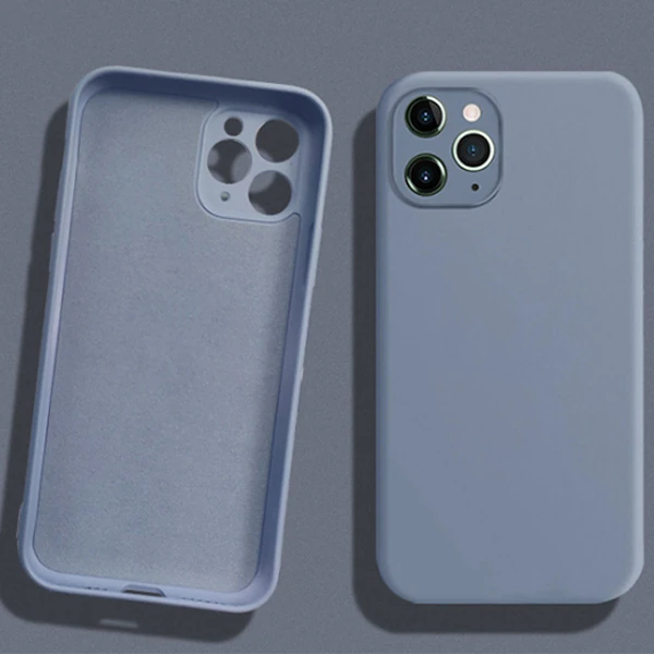 ALLY İPhone 11 Pro Max Kamera Korumalı Lansman Kılıf İçi Kadife Silikon Kılıf-(5775) - Asker Yeşili