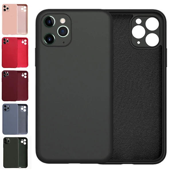 ALLY İPhone 11 Pro Max Kamera Korumalı Lansman Kılıf İçi Kadife Silikon Kılıf-(5775) - Asker Yeşili