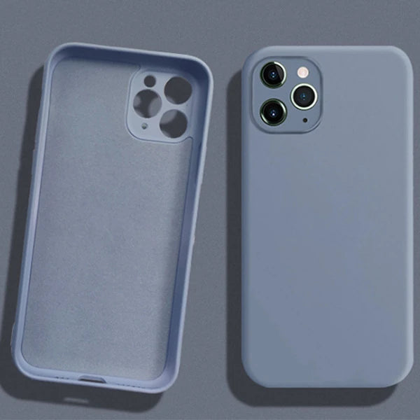 ALLY İPhone 11 Pro Max Kamera Korumalı Lansman Kılıf İçi Kadife Silikon Kılıf-(5775) - Asker Yeşili