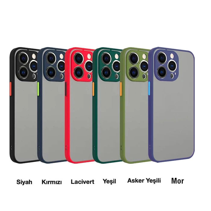 iPhone 12 Pro Max 6.7inç Kamera Korumalı Premium Silikon Kılıf-(5775) - Siyah